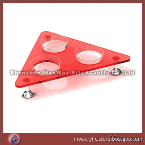 Simplex Counter Elegant Plastic Pet Bowl Holder